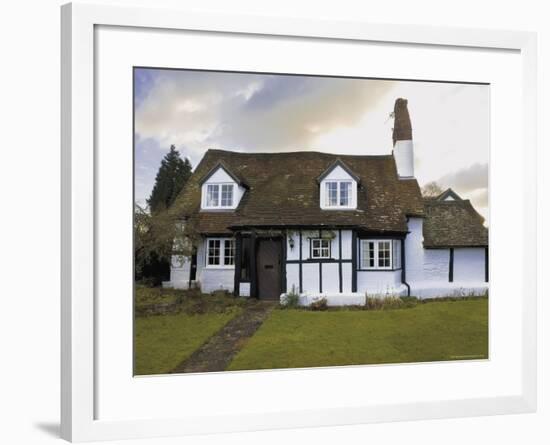 Half Timbered Cottage in Village of Welford on Avon, Warwickshire, England, United Kingdom-David Hughes-Framed Photographic Print