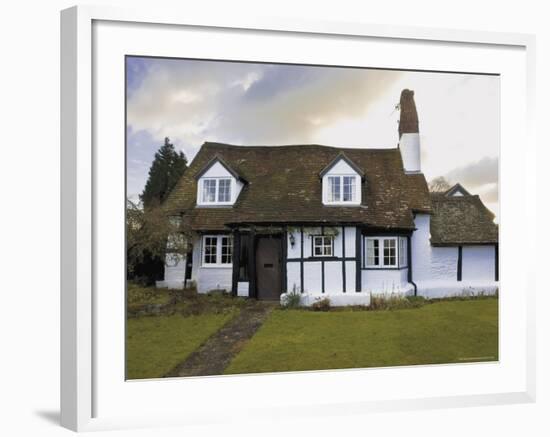 Half Timbered Cottage in Village of Welford on Avon, Warwickshire, England, United Kingdom-David Hughes-Framed Photographic Print