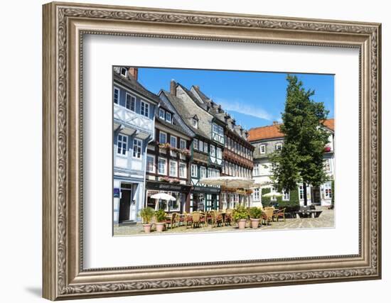 Half-Timbered Houses, Goslar, UNESCO World Heritage Site, Harz, Lower Saxony, Germany, Europe-G & M Therin-Weise-Framed Photographic Print