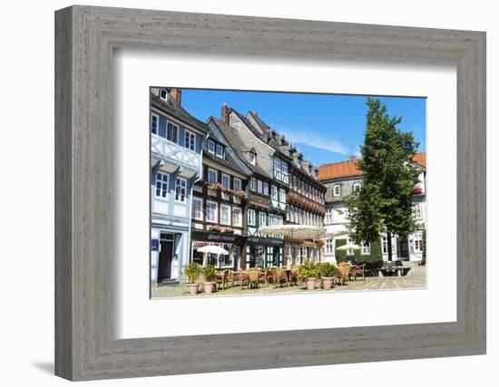 Half-Timbered Houses, Goslar, UNESCO World Heritage Site, Harz, Lower Saxony, Germany, Europe-G & M Therin-Weise-Framed Photographic Print