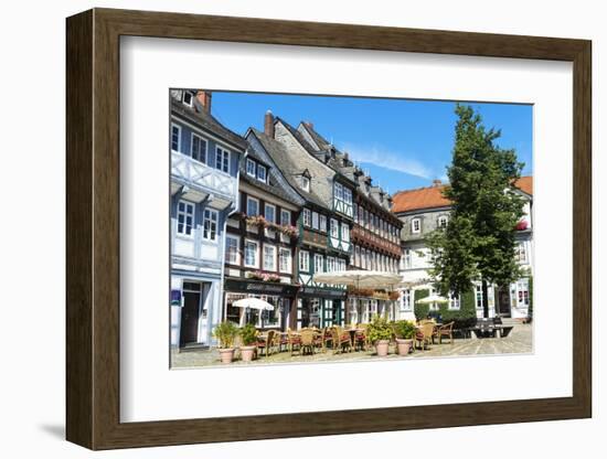 Half-Timbered Houses, Goslar, UNESCO World Heritage Site, Harz, Lower Saxony, Germany, Europe-G & M Therin-Weise-Framed Photographic Print