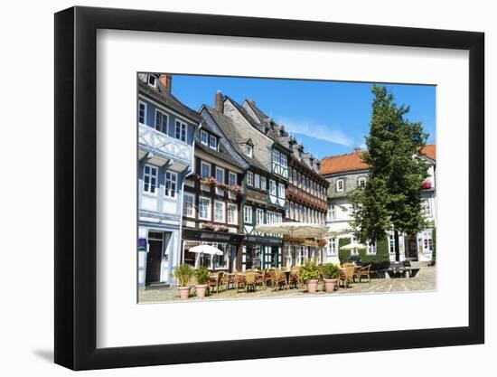 Half-Timbered Houses, Goslar, UNESCO World Heritage Site, Harz, Lower Saxony, Germany, Europe-G & M Therin-Weise-Framed Photographic Print