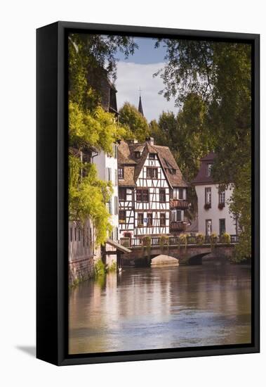 Half Timbered Houses in La Petite France-Julian Elliott-Framed Premier Image Canvas