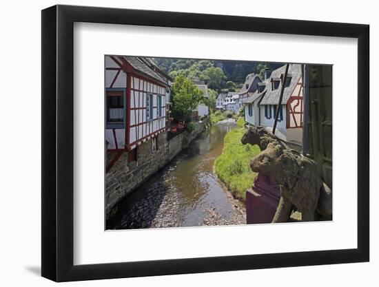 Half-timbered Houses in Monreal on River Elz, Eifel, Rhineland-Palatinate, Germany, Europe-Hans-Peter Merten-Framed Photographic Print