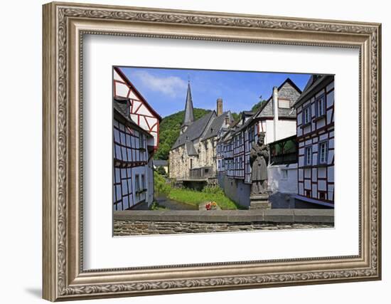 Half-timbered Houses in Monreal on River Elz, Eifel, Rhineland-Palatinate, Germany, Europe-Hans-Peter Merten-Framed Photographic Print