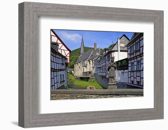 Half-timbered Houses in Monreal on River Elz, Eifel, Rhineland-Palatinate, Germany, Europe-Hans-Peter Merten-Framed Photographic Print