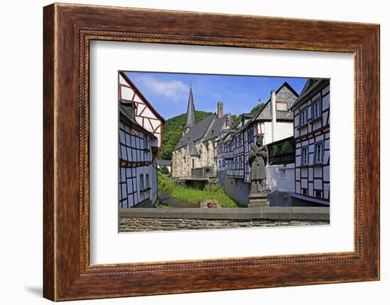 Half-timbered Houses in Monreal on River Elz, Eifel, Rhineland-Palatinate, Germany, Europe-Hans-Peter Merten-Framed Photographic Print