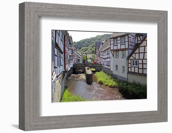 Half-timbered Houses in Monreal on River Elz, Eifel, Rhineland-Palatinate, Germany, Europe-Hans-Peter Merten-Framed Photographic Print