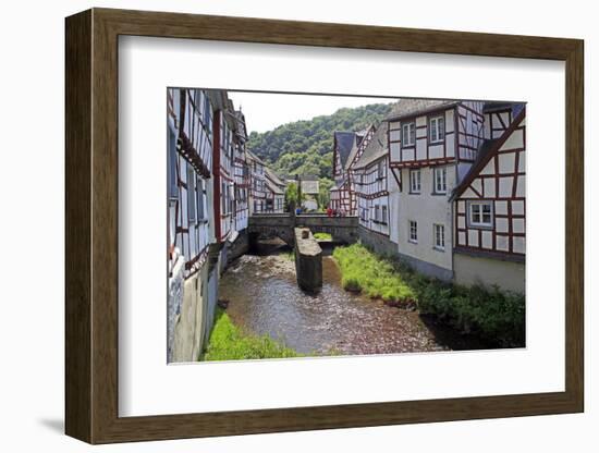 Half-timbered Houses in Monreal on River Elz, Eifel, Rhineland-Palatinate, Germany, Europe-Hans-Peter Merten-Framed Photographic Print