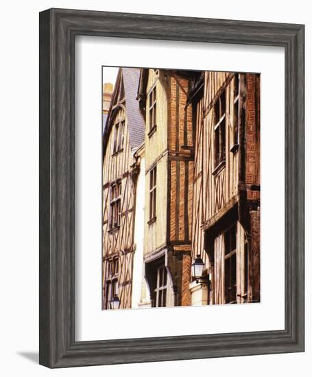 Half-Timbered Houses, Old Town, Tours, Loire Valley, France-David Hughes-Framed Photographic Print