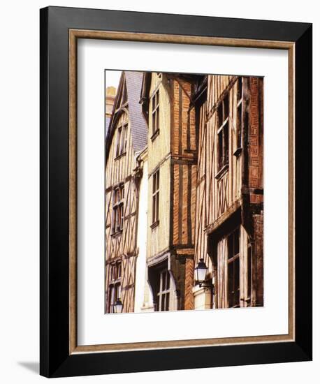 Half-Timbered Houses, Old Town, Tours, Loire Valley, France-David Hughes-Framed Photographic Print