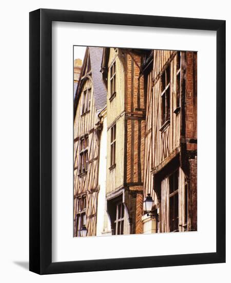Half-Timbered Houses, Old Town, Tours, Loire Valley, France-David Hughes-Framed Photographic Print