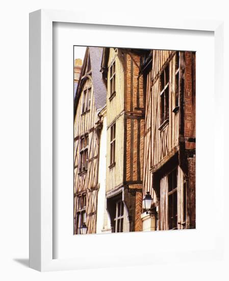 Half-Timbered Houses, Old Town, Tours, Loire Valley, France-David Hughes-Framed Photographic Print