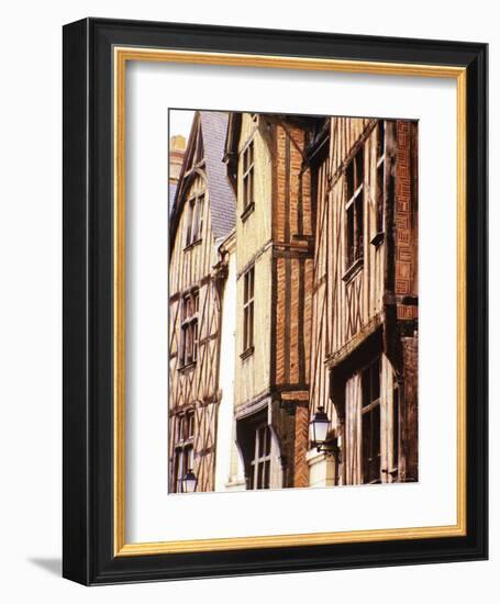Half-Timbered Houses, Old Town, Tours, Loire Valley, France-David Hughes-Framed Photographic Print