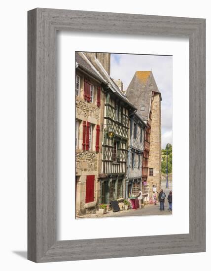 Half Timbered Houses, Old Town, Treguier, Cotes D'Armor, Brittany, France, Europe-Guy Thouvenin-Framed Photographic Print