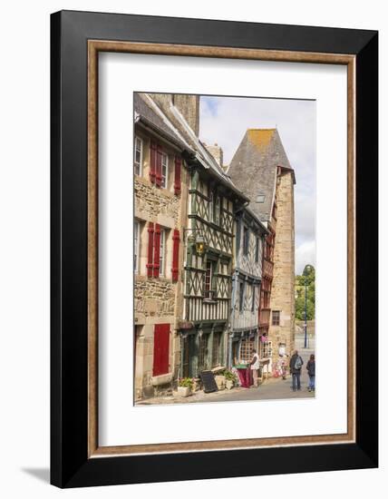 Half Timbered Houses, Old Town, Treguier, Cotes D'Armor, Brittany, France, Europe-Guy Thouvenin-Framed Photographic Print