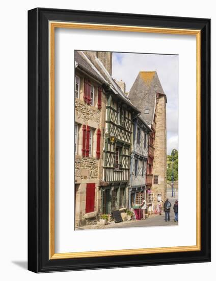 Half Timbered Houses, Old Town, Treguier, Cotes D'Armor, Brittany, France, Europe-Guy Thouvenin-Framed Photographic Print