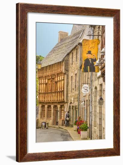 Half Timbered Houses, Old Town, Treguier, Cotes D'Armor, Brittany, France, Europe-Guy Thouvenin-Framed Photographic Print