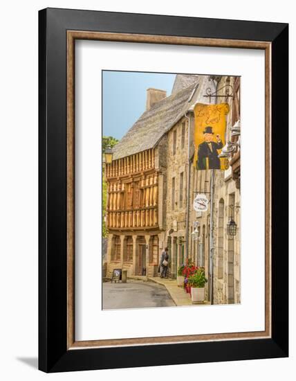 Half Timbered Houses, Old Town, Treguier, Cotes D'Armor, Brittany, France, Europe-Guy Thouvenin-Framed Photographic Print