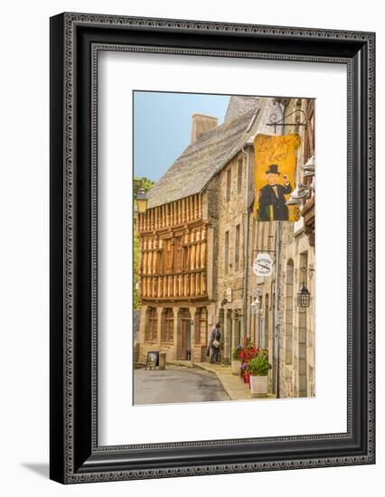 Half Timbered Houses, Old Town, Treguier, Cotes D'Armor, Brittany, France, Europe-Guy Thouvenin-Framed Photographic Print