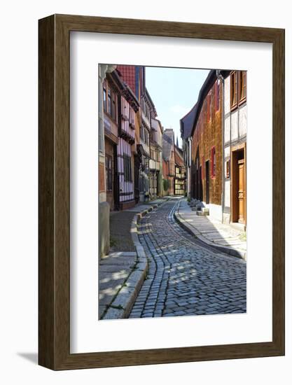 Half-Timbered Houses, Quedlinburg, UNESCO World Heritage Site, Harz, Saxony-Anhalt, Germany, Europe-G & M Therin-Weise-Framed Photographic Print