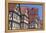 Half-Timbered Houses, Schorndorf, Schurwald Wooded Mountain Range, Baden Wurttemberg, Germany-Markus Lange-Framed Premier Image Canvas