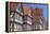 Half-Timbered Houses, Schorndorf, Schurwald Wooded Mountain Range, Baden Wurttemberg, Germany-Markus Lange-Framed Premier Image Canvas