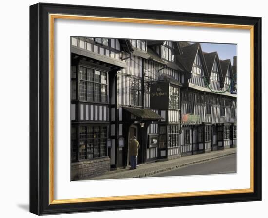 Half Timbered Shakespeare Hostelry, Stratford Upon Avon, Warwickshire, England-David Hughes-Framed Photographic Print