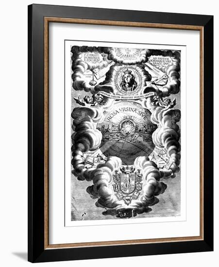 Half-Title of Rosa Ursina, by Christopher Scheiner, 1630-null-Framed Giclee Print