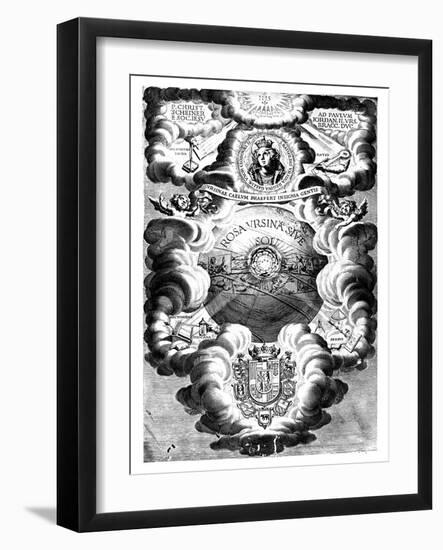 Half-Title of Rosa Ursina, by Christopher Scheiner, 1630-null-Framed Giclee Print