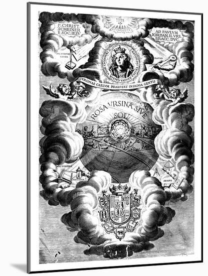 Half-Title of Rosa Ursina, by Christopher Scheiner, 1630-null-Mounted Giclee Print