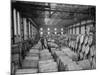 Half Ton Hogsheads of Tobacco, Stored in the Warehouse on King Albert Docks, Port of London-Carl Mydans-Mounted Premium Photographic Print