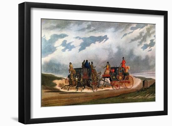 Half Way (Leeds Coac), 1837-Charles Cooper Henderson-Framed Giclee Print