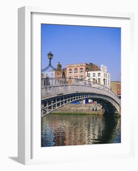 Halfpenny Bridge and River Liffey, Dublin, Ireland/Eire-Firecrest Pictures-Framed Photographic Print