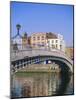 Halfpenny Bridge and River Liffey, Dublin, Ireland/Eire-Firecrest Pictures-Mounted Photographic Print