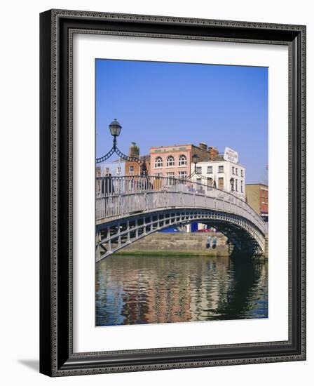 Halfpenny Bridge and River Liffey, Dublin, Ireland/Eire-Firecrest Pictures-Framed Photographic Print