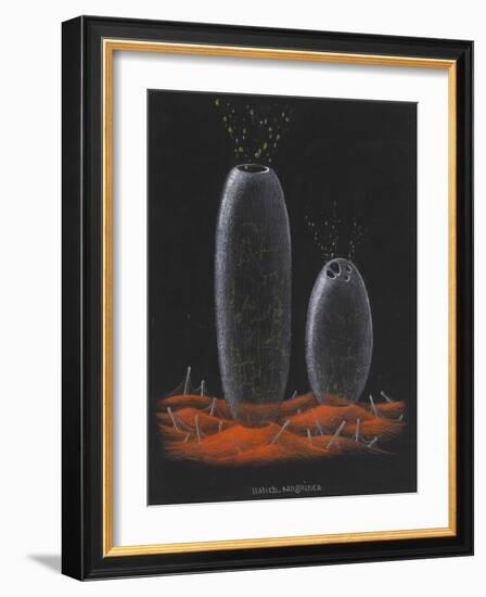 Halichondria Sanguinea: Sponge-Philip Henry Gosse-Framed Giclee Print