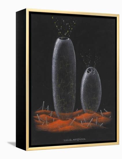 Halichondria Sanguinea: Sponge-Philip Henry Gosse-Framed Premier Image Canvas