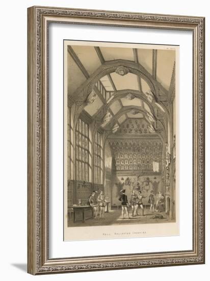 Hall, Adlington, Cheshire-Joseph Nash-Framed Giclee Print