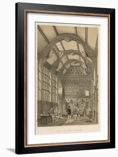 Hall, Adlington, Cheshire-Joseph Nash-Framed Giclee Print