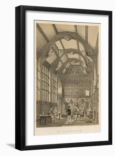 Hall, Adlington, Cheshire-Joseph Nash-Framed Giclee Print