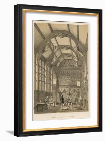 Hall, Adlington, Cheshire-Joseph Nash-Framed Giclee Print