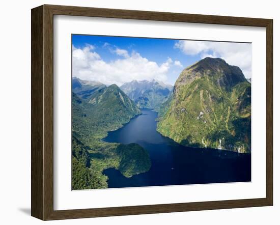 Hall Arm, Doubtful Sound, Fjordland National Park, South Island, New Zealand-David Wall-Framed Photographic Print