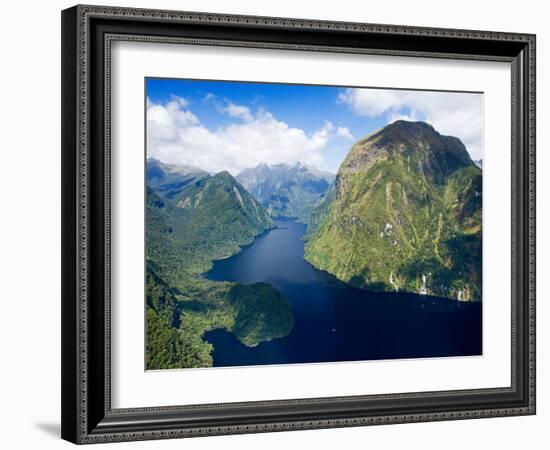 Hall Arm, Doubtful Sound, Fjordland National Park, South Island, New Zealand-David Wall-Framed Photographic Print