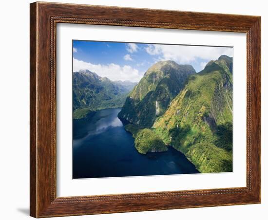 Hall Arm, Doubtful Sound, Fjordland National Park, South Island, New Zealand-David Wall-Framed Photographic Print