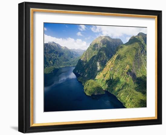 Hall Arm, Doubtful Sound, Fjordland National Park, South Island, New Zealand-David Wall-Framed Photographic Print