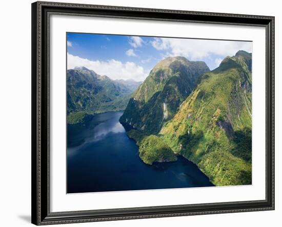 Hall Arm, Doubtful Sound, Fjordland National Park, South Island, New Zealand-David Wall-Framed Photographic Print