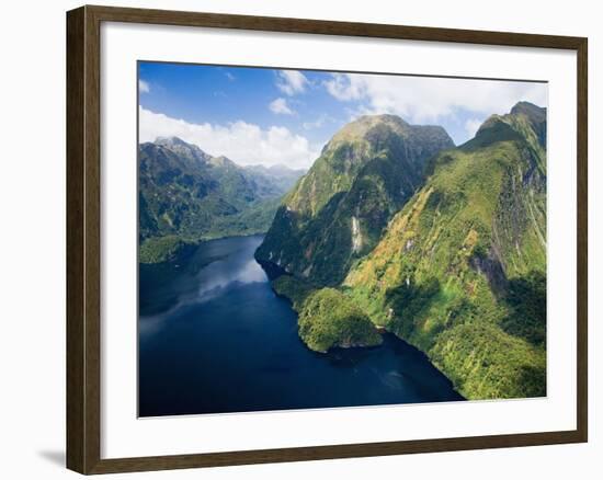 Hall Arm, Doubtful Sound, Fjordland National Park, South Island, New Zealand-David Wall-Framed Photographic Print