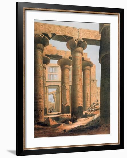 Hall at Karnak, Egypt, 19th Century-E Weidenbach-Framed Giclee Print