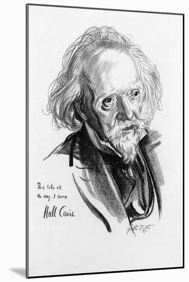 Hall Caine, Writer-null-Mounted Art Print